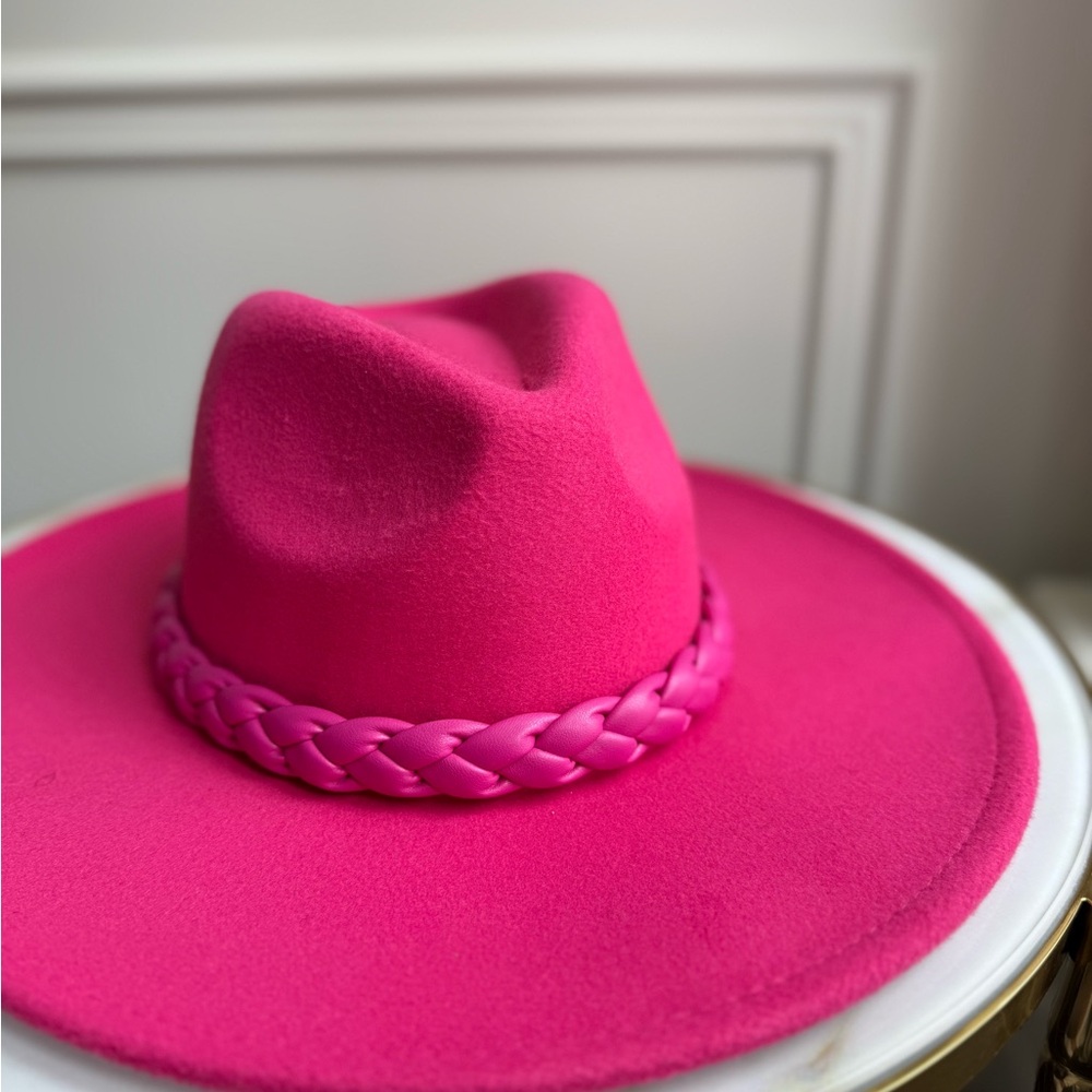 BRAIDED- Vibrant Pink Women's Hat